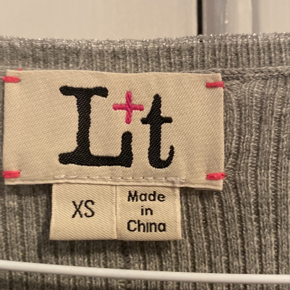 Label + Thread Lindsey Striped Vee Top Size Xs - image 2